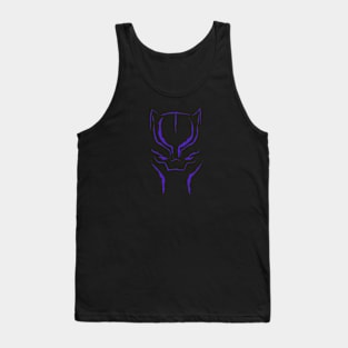 Black Panther Mask: Purple Tank Top